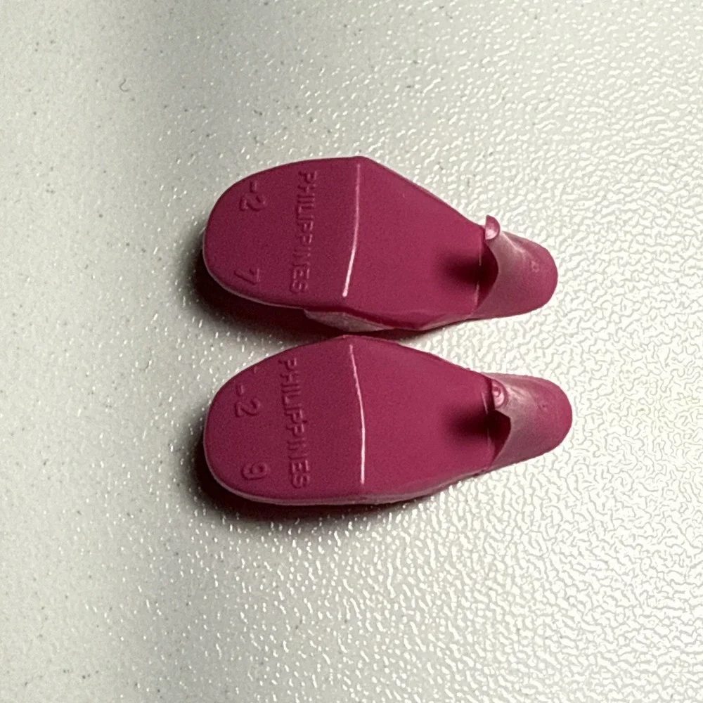Vintage Barbie Open Toe Mules Heels Shoes 22 Pairs Pink Blue Yellow Philippines - Picture 6 of 10